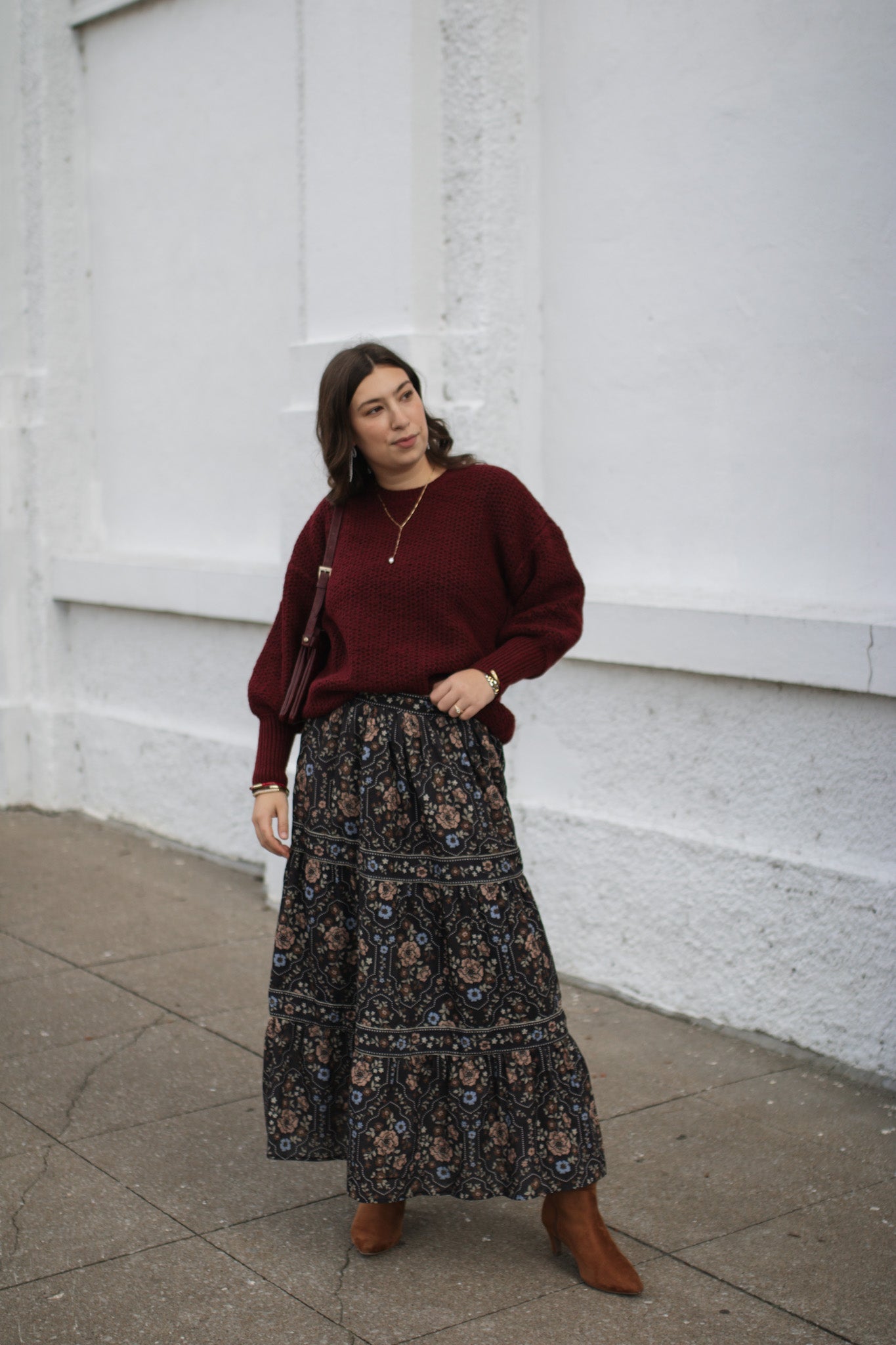 Presley Floral Maxi Skirt