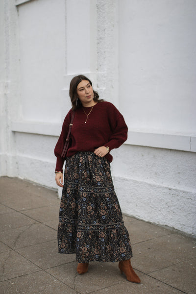 Presley Floral Maxi Skirt