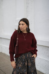 Flora Drop Shoulder Sweater