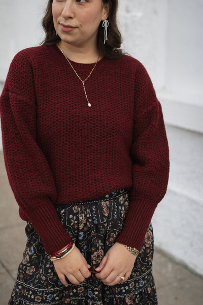 Flora Drop Shoulder Sweater