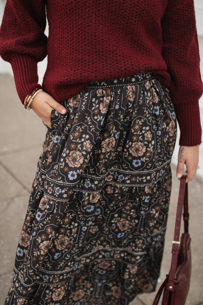 Presley Floral Maxi Skirt