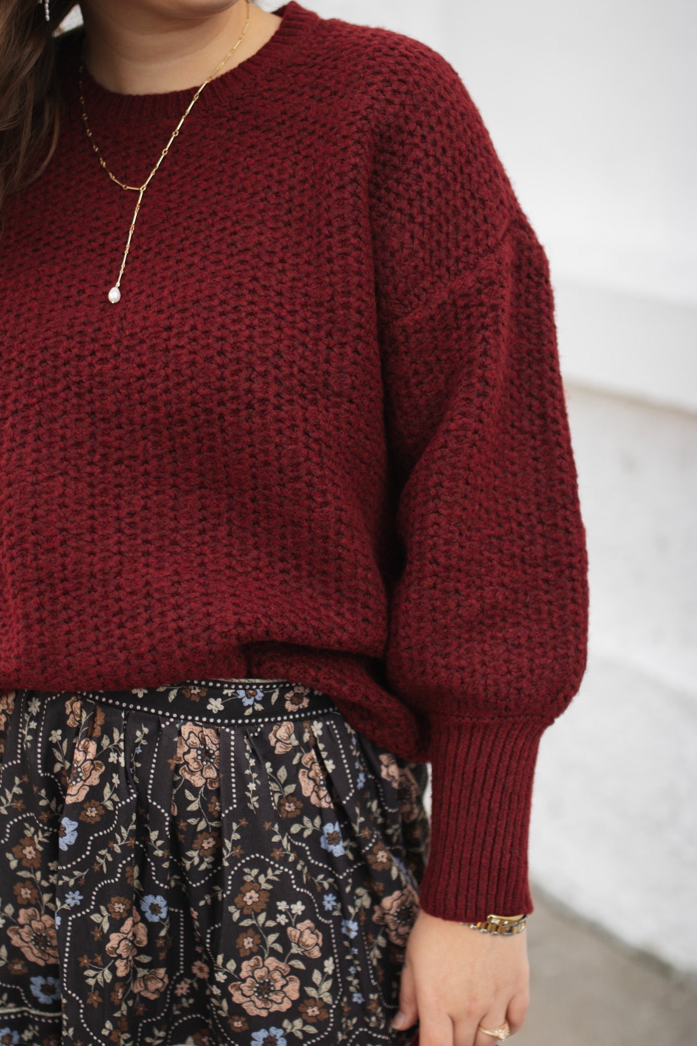 Flora Drop Shoulder Sweater