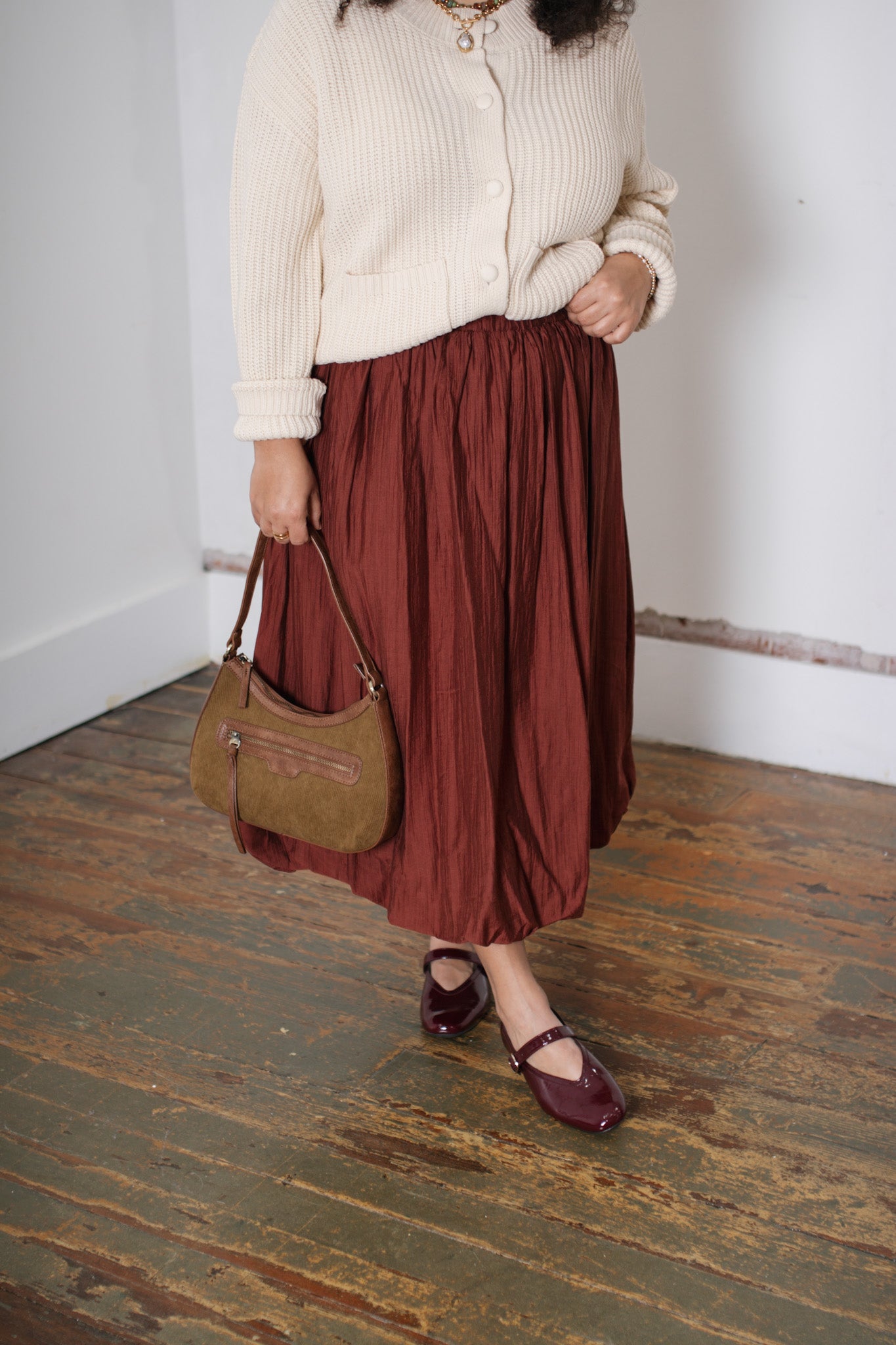 Izzie Satin Bubble Skirt