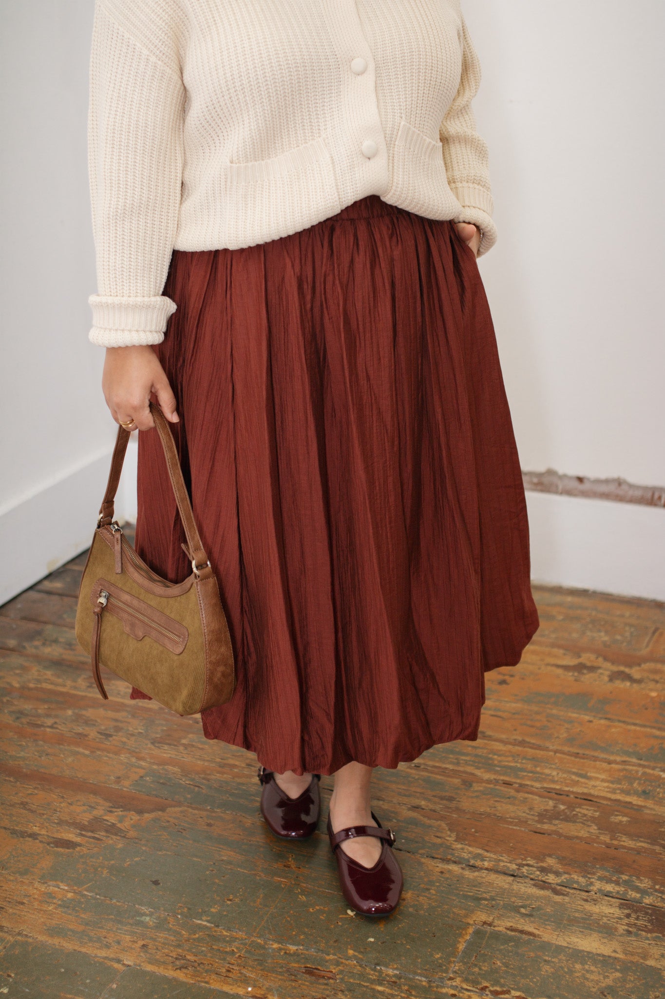 Izzie Satin Bubble Skirt