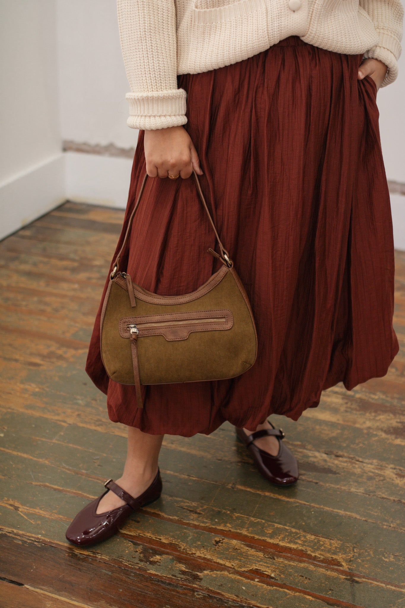 Izzie Satin Bubble Skirt