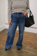 Tyler High Rise Wide Trouser Denim