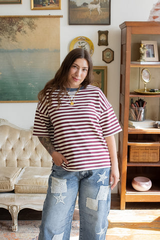 Dylan Relaxed Striped Tee