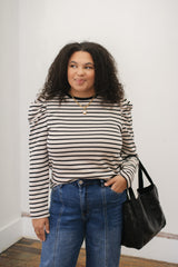 Taegan Striped Long Sleeve Top
