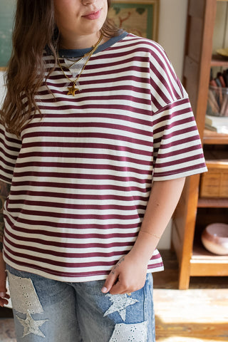Dylan Relaxed Striped Tee