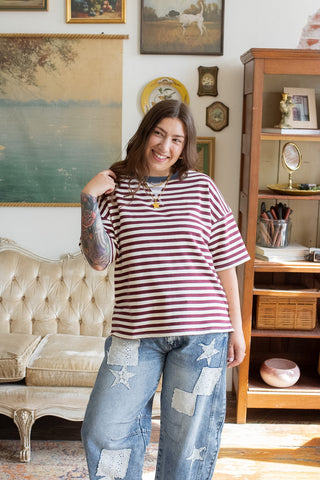 Dylan Relaxed Striped Tee