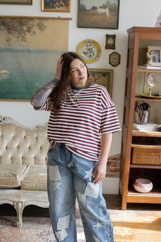 Dylan Relaxed Striped Tee