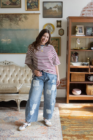 Dylan Relaxed Striped Tee