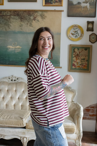 Dylan Relaxed Striped Tee