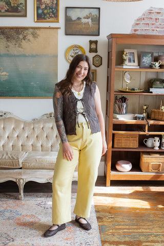 Logan Lace Embroidered Vest