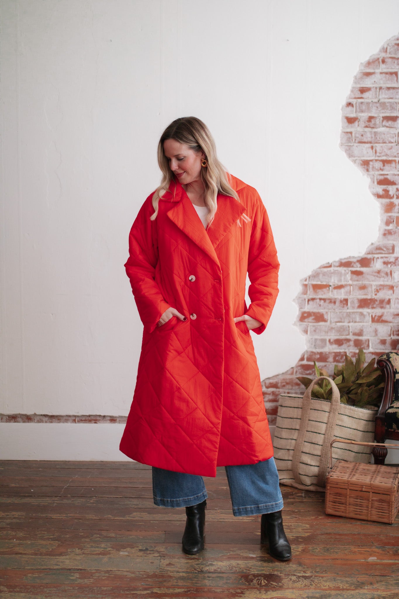 Caroline Bobi Long Coat IVY OAK Caroline Coat Harvey Nichols