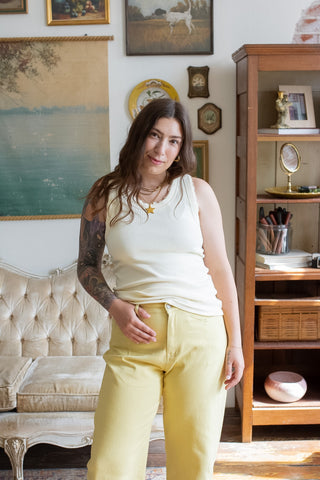 Ricky Lace Ribbed Knit Tank