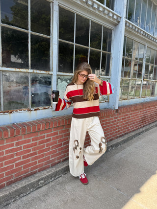 Ashton Patchwork Wide Barrel Jeans