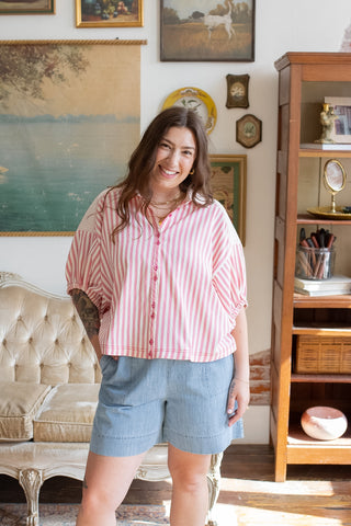 Tessa Striped Button Down