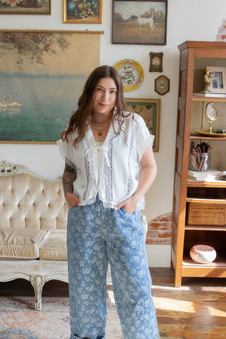 Merrit Lace Satin Blouse