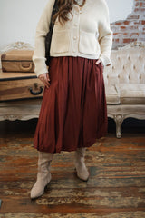 Izzie Satin Bubble Skirt