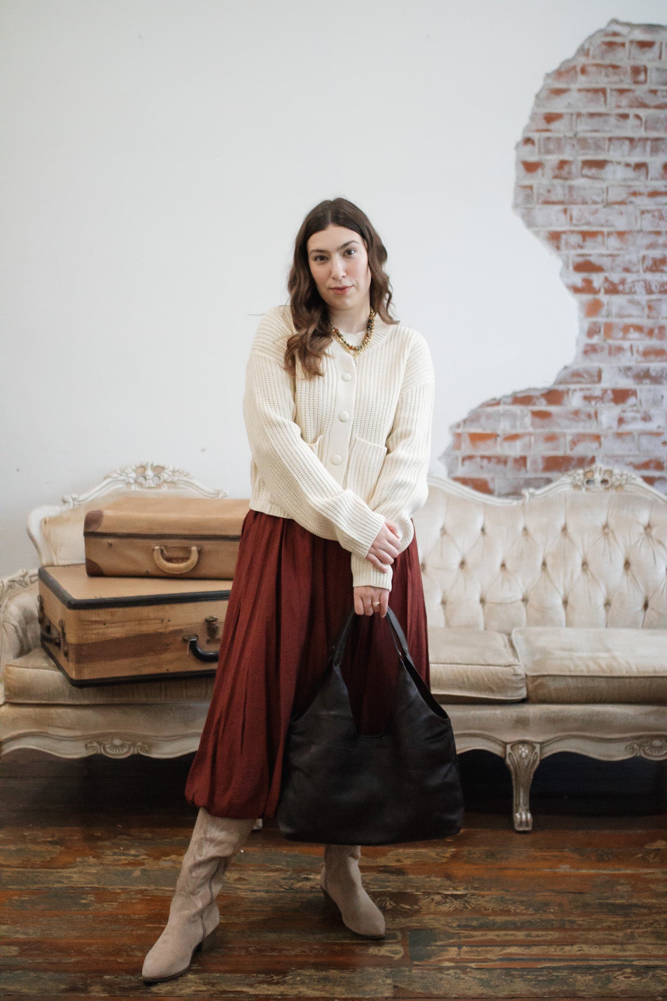 Izzie Satin Bubble Skirt