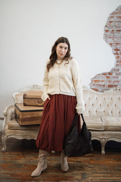 Izzie Satin Bubble Skirt