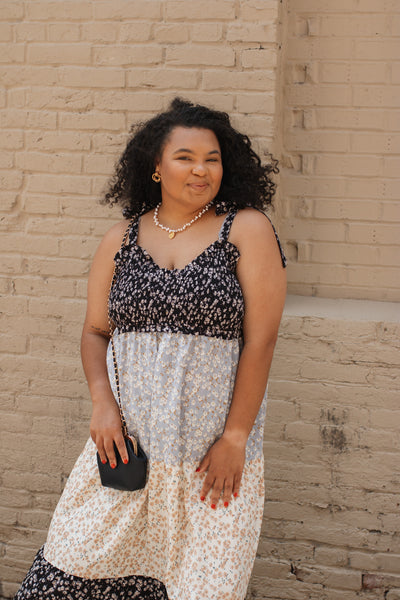 Maverick Mixed Floral Midi Dress