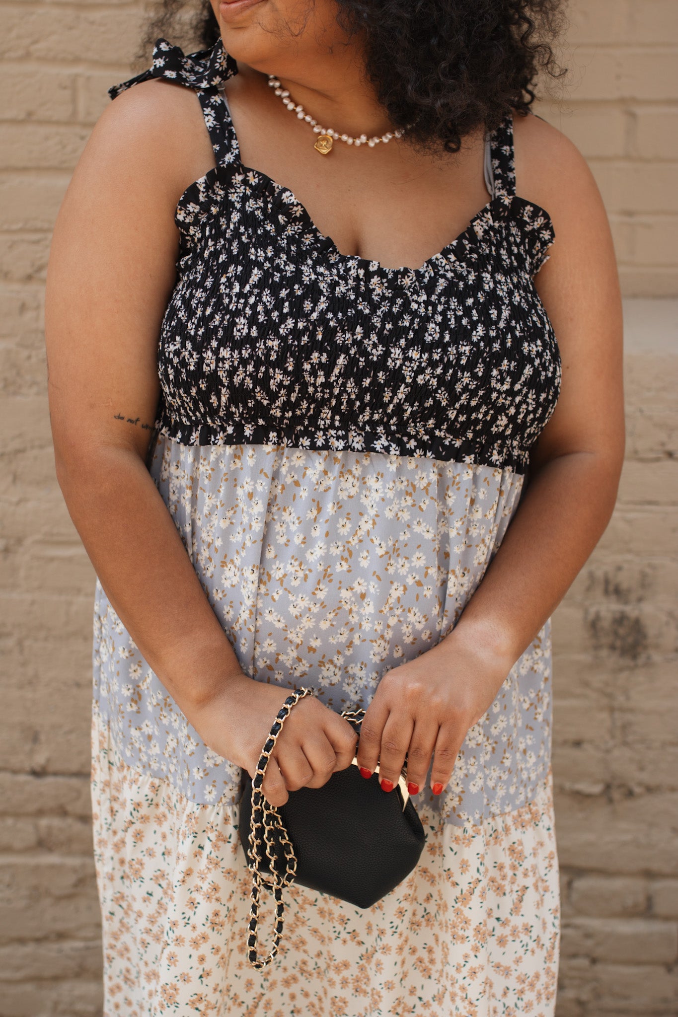 Maverick Mixed Floral Midi Dress