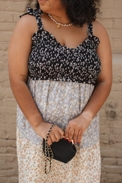 Maverick Mixed Floral Midi Dress