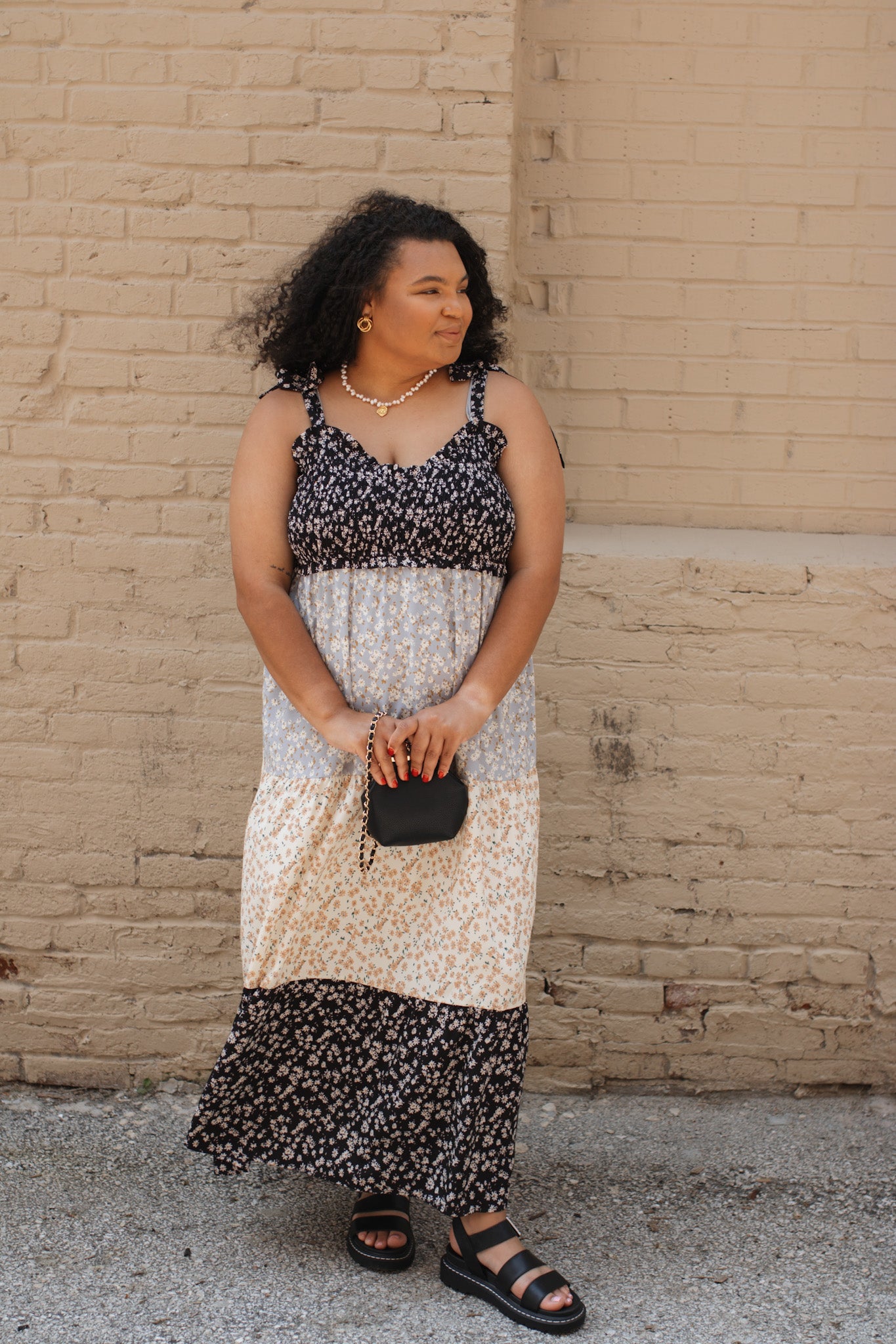 Maverick Mixed Floral Midi Dress