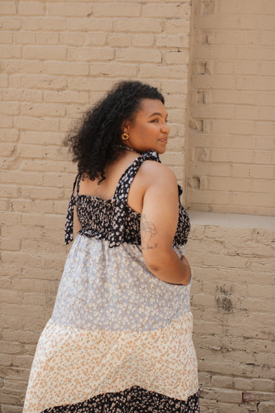 Maverick Mixed Floral Midi Dress