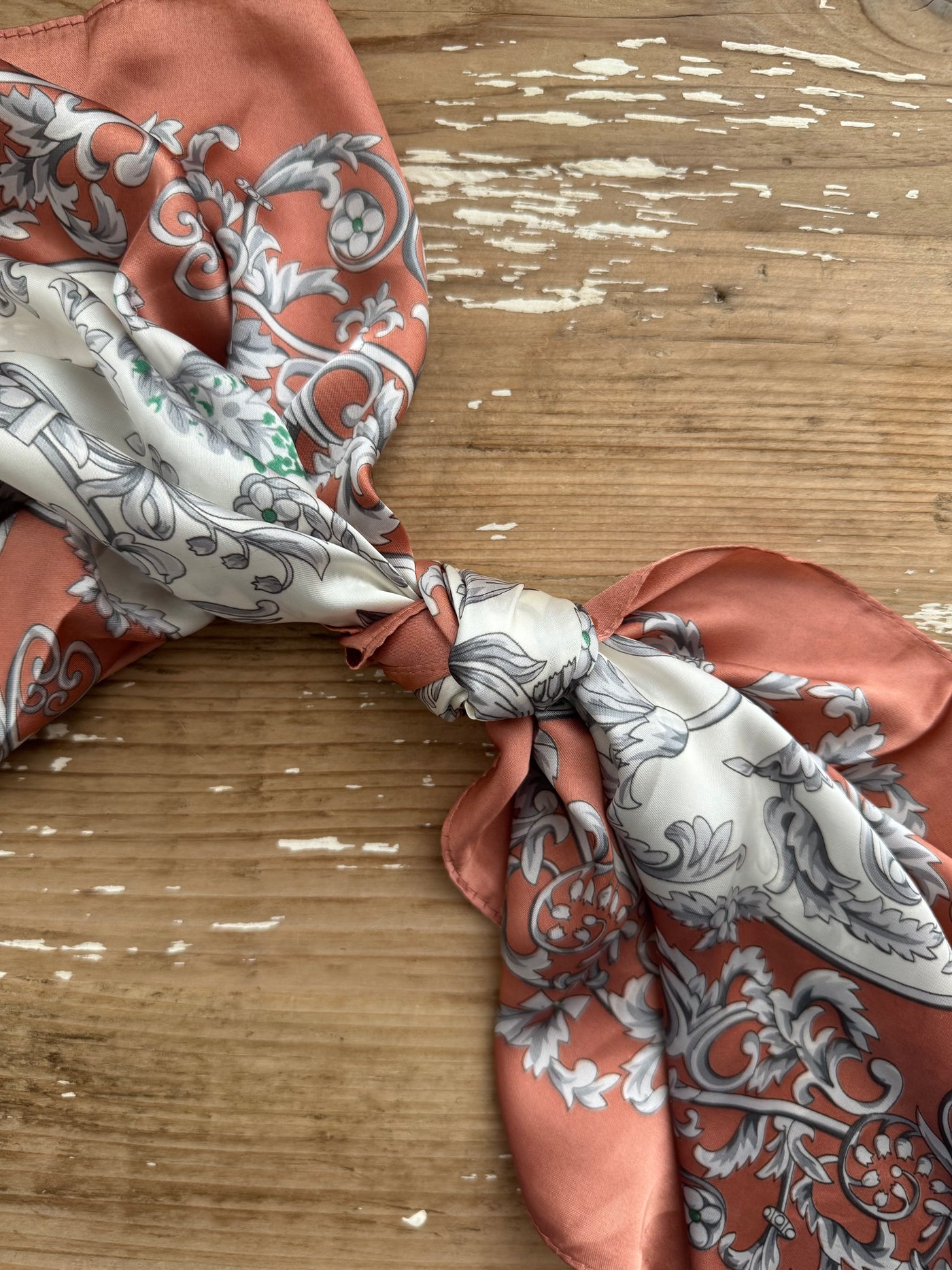 28" Wallpaper Floral Scarf | Blush