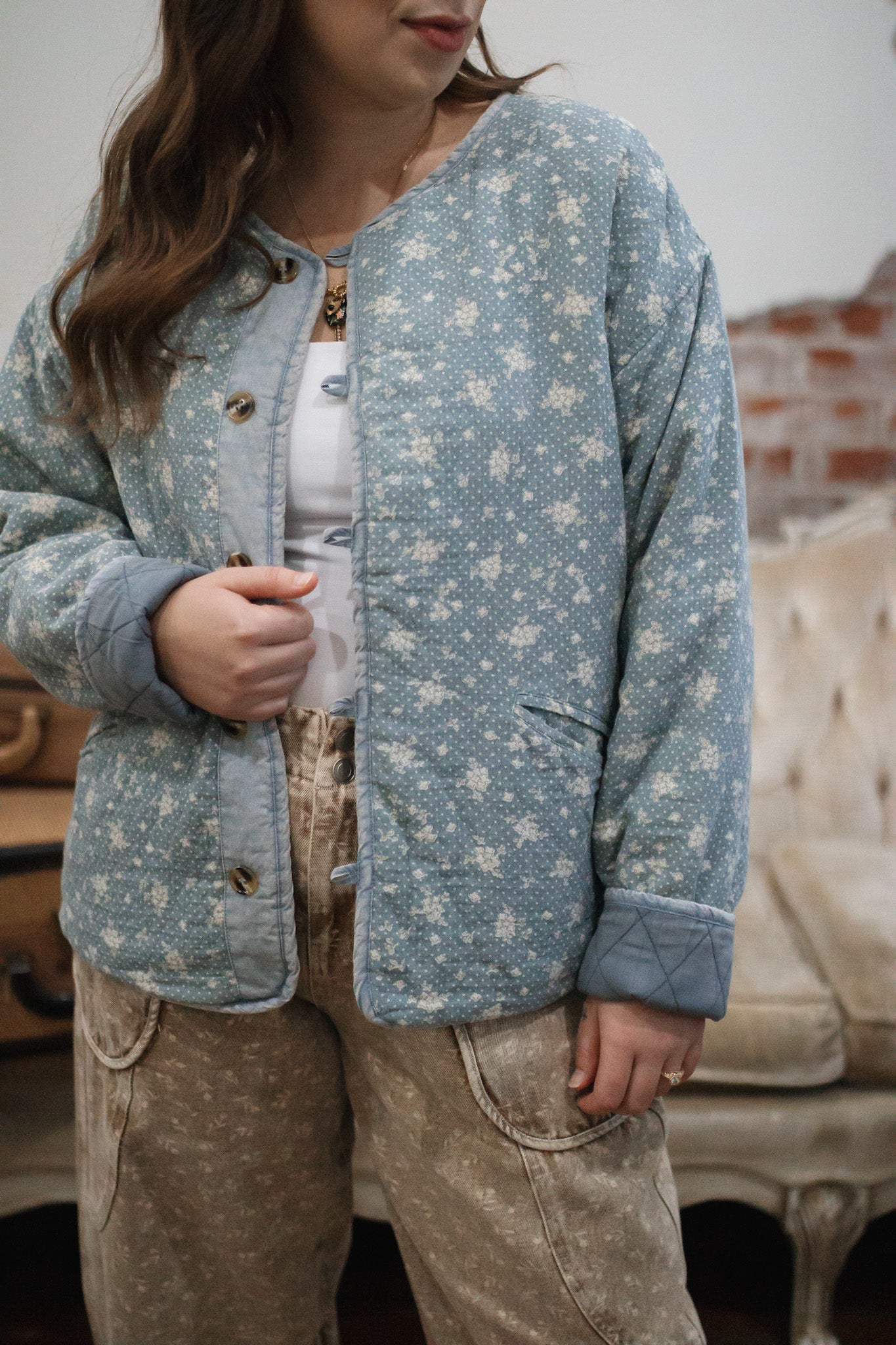 Austin Floral Quilted Jacket