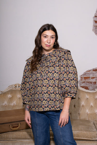 Elizabeth Floral Collared Top