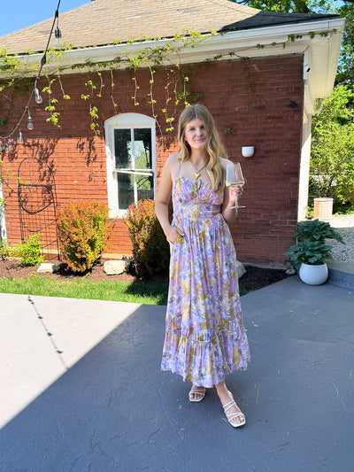 Mickey Floral Babydoll Maxi Dress