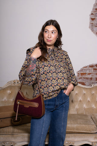 Elizabeth Floral Collared Top