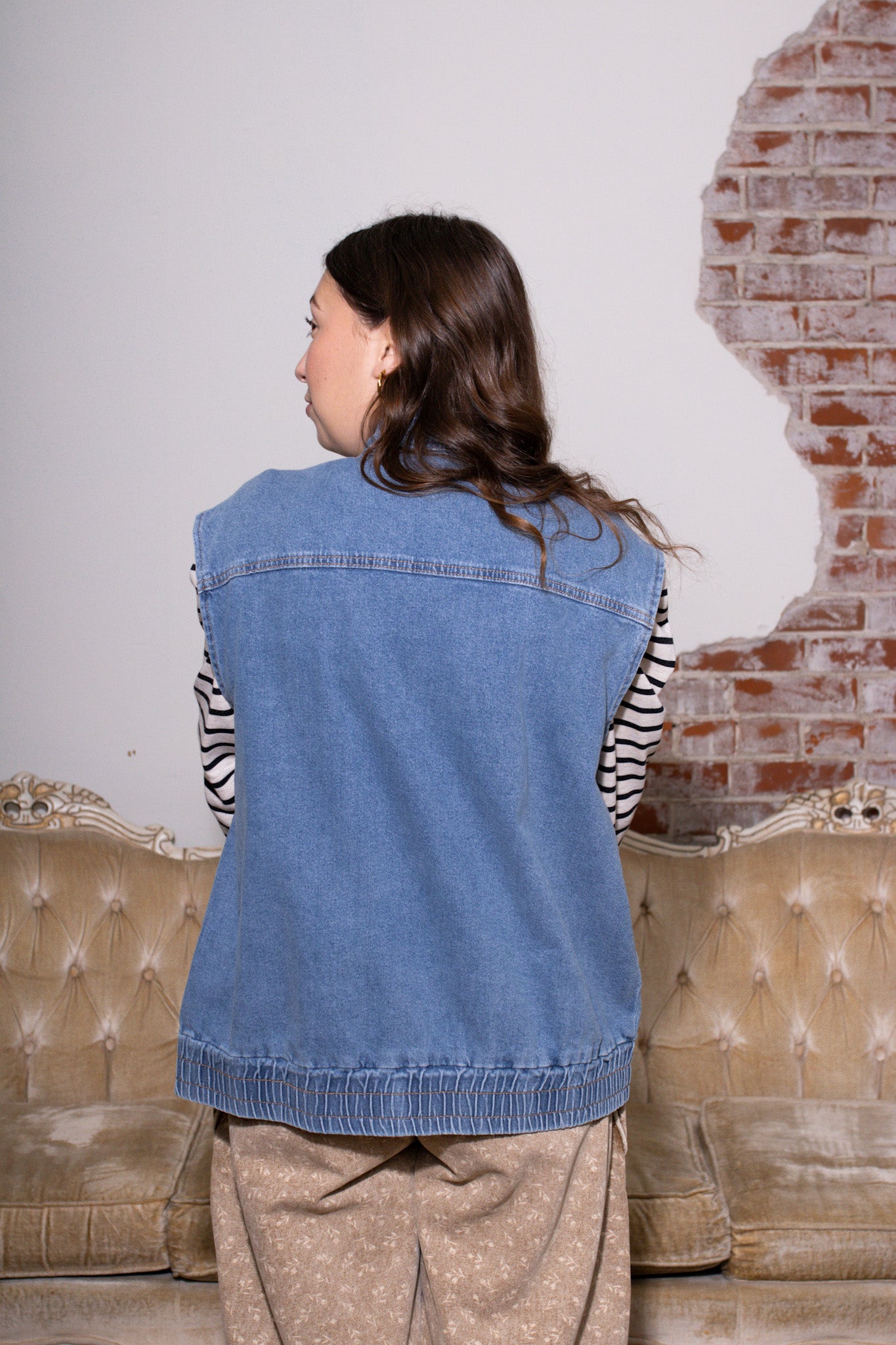 Georgie Oversized Denim Vest
