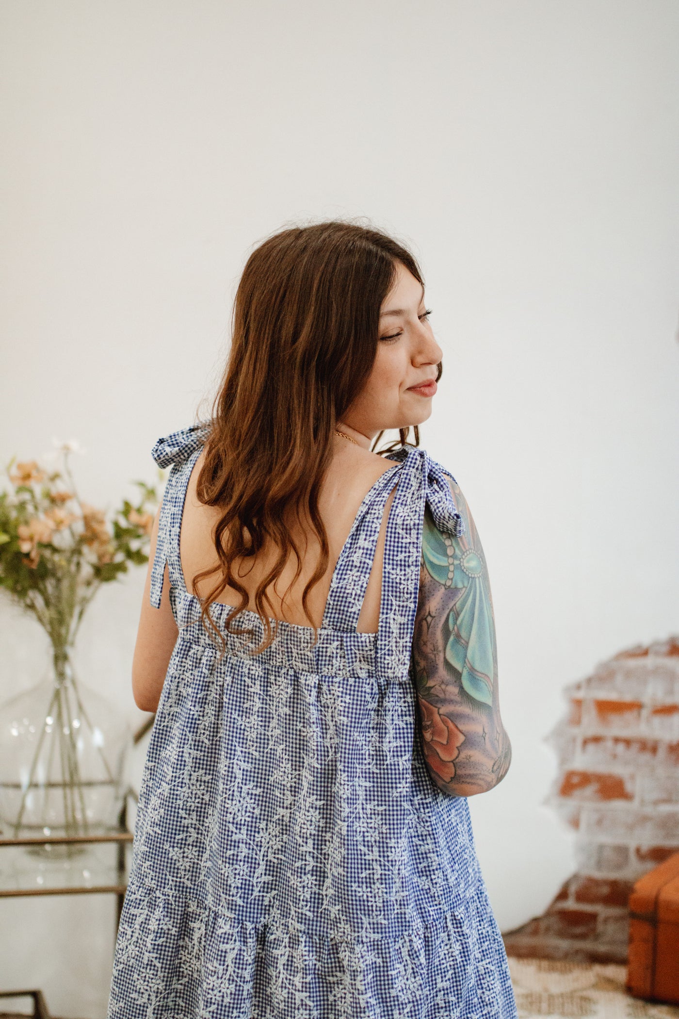 Happy Place Embroidered Mini Dress