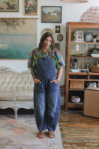 Hollis Denim Barrel Overalls