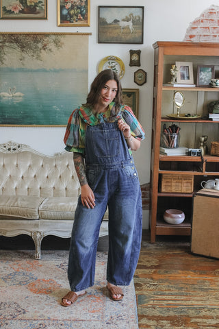 Hollis Denim Barrel Overalls