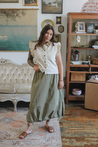 Harper Drawstring Midi Skirt