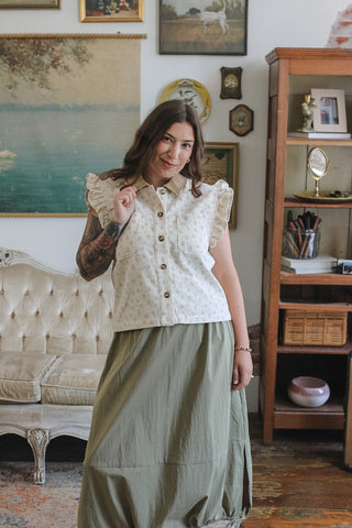 Harper Drawstring Midi Skirt