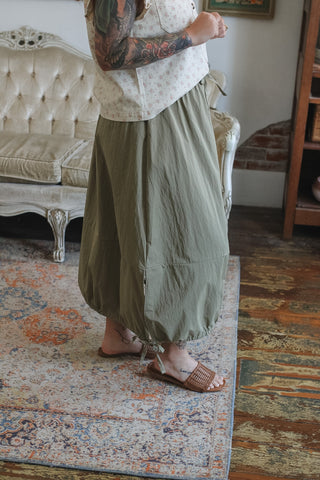 Harper Drawstring Midi Skirt