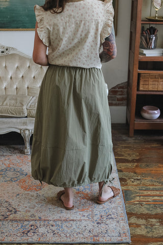 Harper Drawstring Midi Skirt