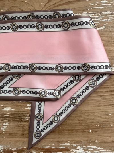 Chunky Twilly Scarf | Pink
