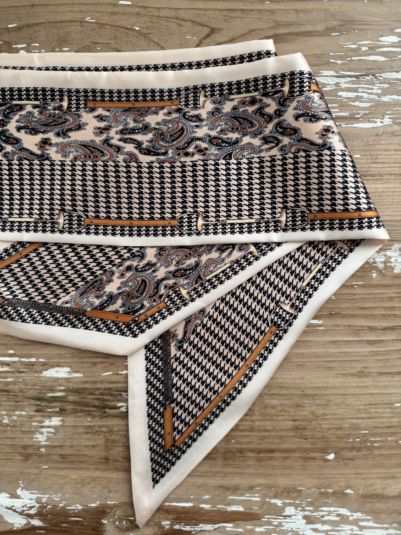 Chunky Twilly Scarf | Houndstooth