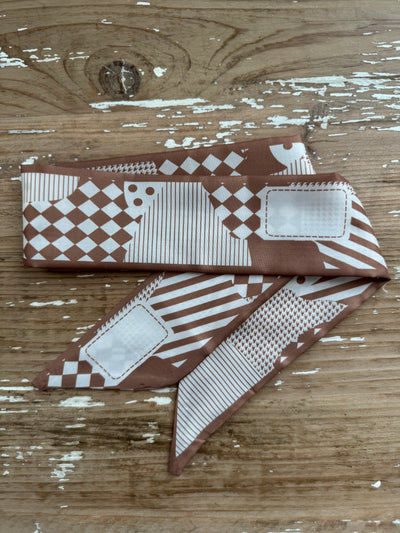 Classic Twilly Scarf | Geometric