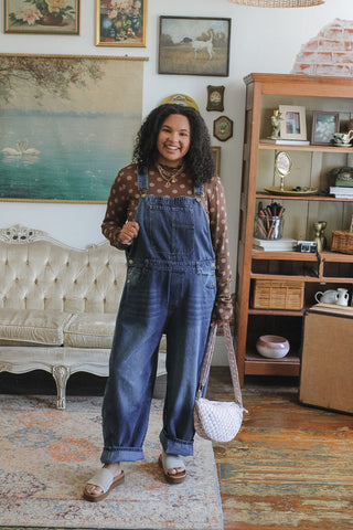 Hollis Denim Barrel Overalls