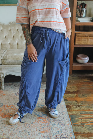 Micah Drawstring Knit Cargo Pants