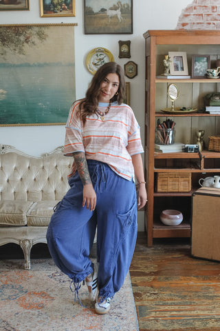 Micah Drawstring Knit Cargo Pants